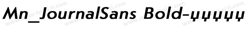 Mn_JournalSans Bold字体转换
